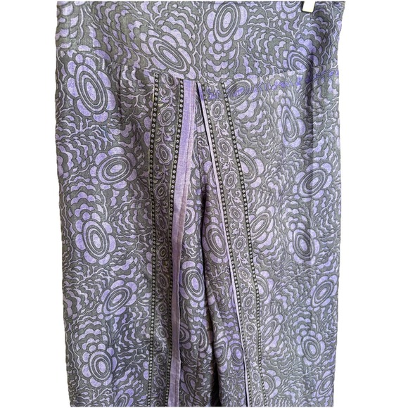 EARTHBOUND TRADING BOHO HIPPIE Satin WIDE LEG PULL ON PALAZZO PANTS Skirt Sz M - Picture 6 of 9